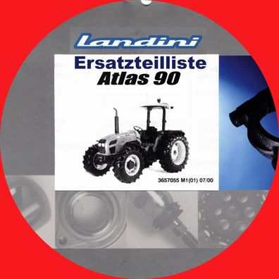 Ersatzteilliste für den Landini Traktor ATLAS 90 Ungebraucht