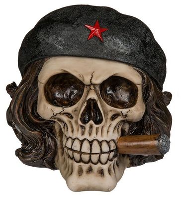 Spardose Totenkopf Freiheitskämpfer mit Zigarre