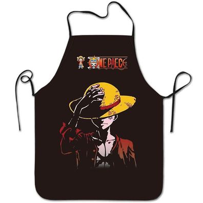 One Piece LuffyZoro Neckholder Grillschürze Café BBQ Antifouling Olfest Küchenschürze
