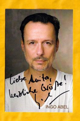 Ingo Abel (deutscher Schauspieler ) - persönlich signiert