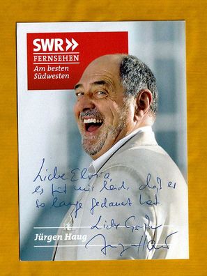 Jürgen Haug (deutscher Schauspieler ) - persönlich signiert