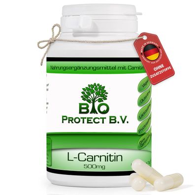 L- Carnitin 500mg - 120 Kapseln - Bio Protect