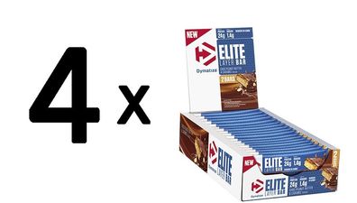 4 x Dymatize Elite Layer Bar (18x60g) White Choc Vanilla and Caramel