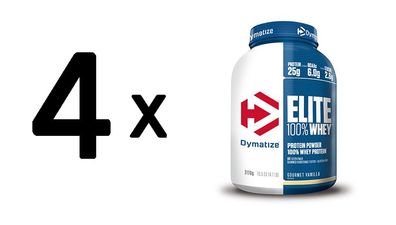 4 x Dymatize Elite Whey (2170g) Cookies and Cream