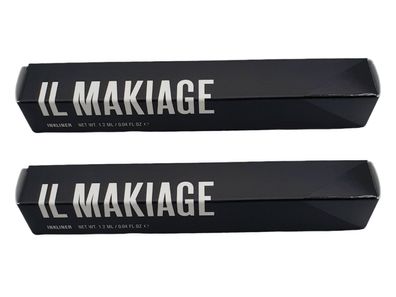 2x IL Makiage Inkliner Schwarz / Black je 1,2ml LIQUID Eyeliner | (DOPPELPACK!)