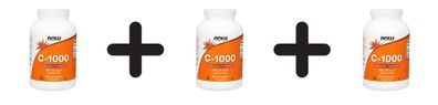 3 x Now Foods C-1000 (500 vcaps) Unflavoured