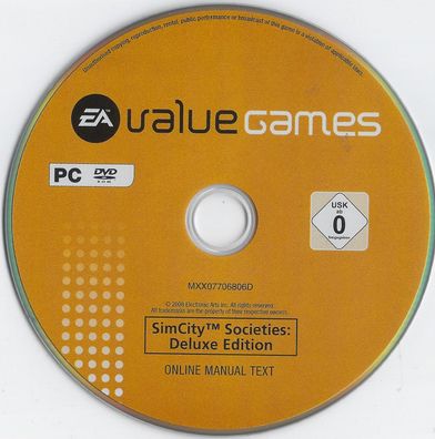 Sim City Societies EA Games Computer PC - Ausführung: mit OVP - Deluxe ...