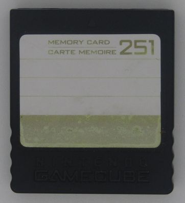 Memory Card 251 Blöcke Original Nintendo Gamecube NGC 16 MB Speicherkart...