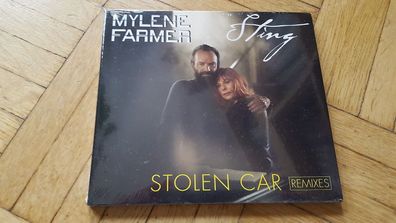Mylene Farmer & Sting - Stolen car Remixes Maxi CD STILL SEALED!!