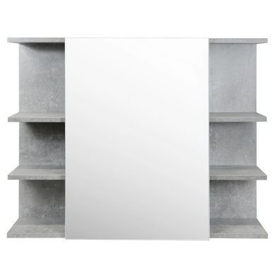Spiegelschrank "Manni" Marmor Optik, 1-türig, mit 6 Seitenflächen