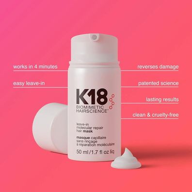 50 ml K18-Leave-In-Moleküle reparieren Haarmaskenschäden