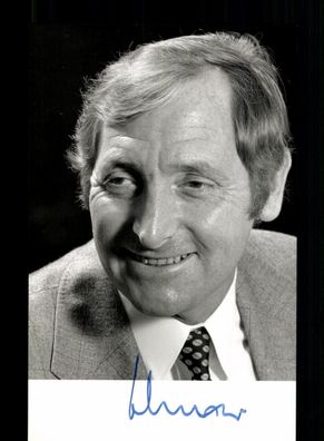 Herbert Schnoor 1927-2021 Innenminister NRW 1980-95 Orig. Signiert # BC 203776