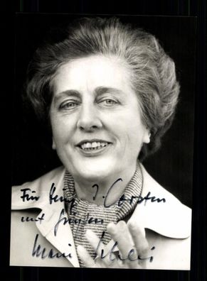 Marie Schlei 1919-1983 SPD Bundesministerin 1976-1978 Orig. Signiert # BC 203793