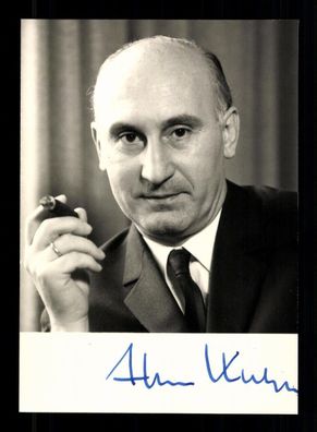 Hans Katzer 1919-1996 CDU Bundesminister 1965-1969 Original Sign. # BC 203870