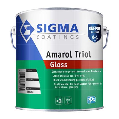 SIGMA AMAROL TRIOL GLOSS - 2.5 LTR (WEISS)