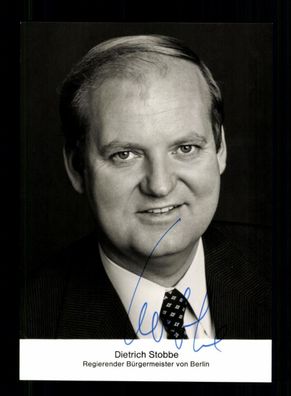 Dietrich Stobbe 1938-2011 Bürgermeister Berlin 1977-1981 Signiert # BC 203957