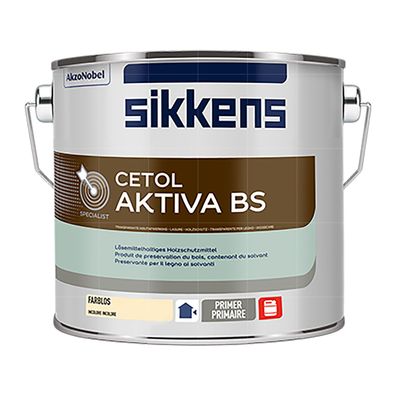 Sikkens CETOL AKTIVA BS 2.5 LTR Grundierung Holzschutzgrund Holzschutzmittel Pilze