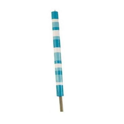 Gartenfackel - Länge: 120 cm - gestreift - blau