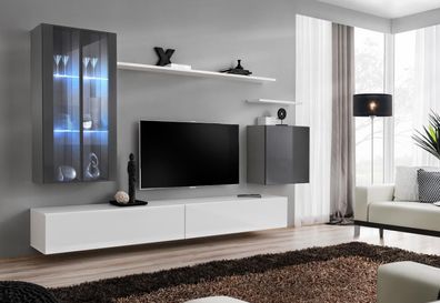 Komplett Wand Regale Wohnzimmermöbel 3x Wandschrank Luxus TV-Ständer Sideboard