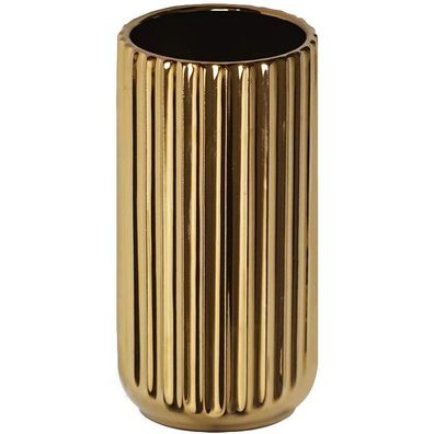 18CM Gold Vase Keramik Vasen Blumenvase Deko Dekoration