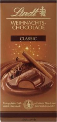 Lindt Weihnachts-Chocolade Classic 100g