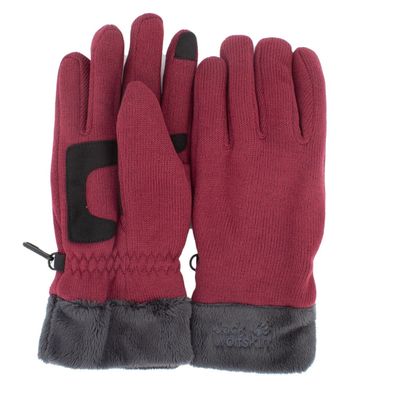 Jack Wolfskin Lakeland Glove Damen Handschuhe Fleece Rot 1907901-2740