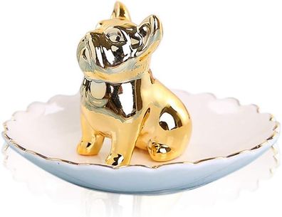 jewellery plate animal bulldog jewellery storage organiser jewellery tray for