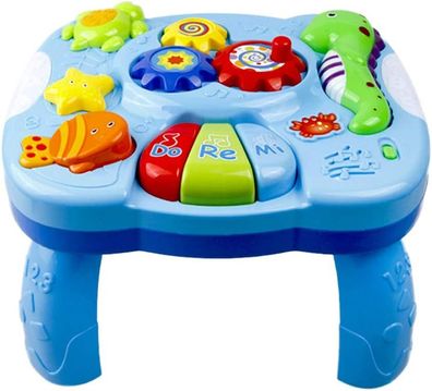 Musical Lerntisch Babyspielzeug 2 in 1 Früherziehung Spielzeug Music Activity