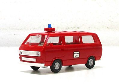 Modellauto H0 PKW Wiking (2) VW Kombi Bus Feuerwehr