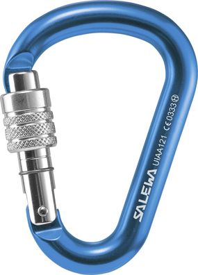 Salewa Karabiner 'HMS G2', medium, Screw, blau