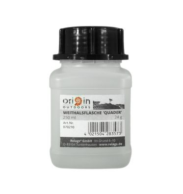 Origin Outdoors Weithalsflasche 'Quader', 250 ml, Hals Ø 50 mm
