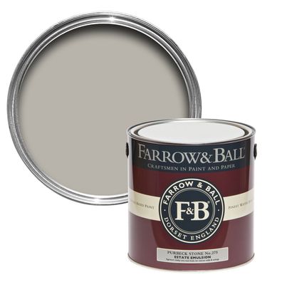 Farrow & Ball , Estate Emulsion, Matte Wandfarbe, Purbeck Stone / 275, 3 Größen