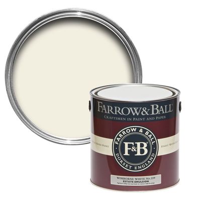 Farrow & Ball , Estate Emulsion, Matte Wandfarbe, Wimborne White /239 , 3 Größen