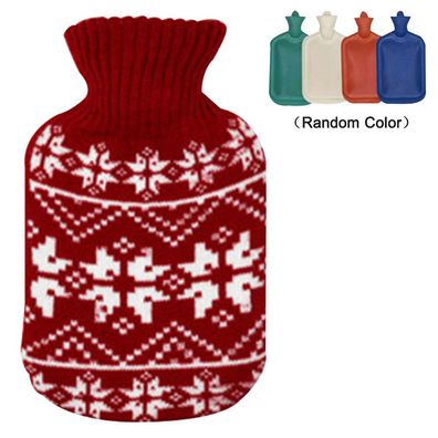 Cartoon Plésch Stricken ßrmel Lange Wassereinspritzung Gummi Wärmflasche 1,8L