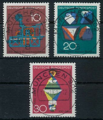 BRD BUND 1968 Nr 546-548 zentrisch gestempelt X6A34B6