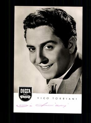 Vico Torriani Autogrammkarte Original Signiert ## BC 204235