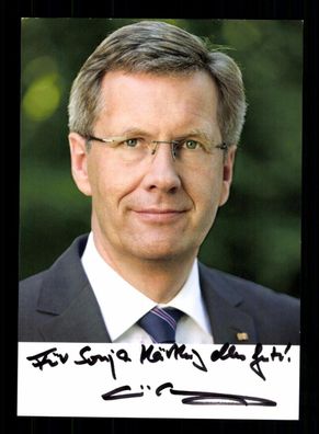 Christian Wulff Bundespräsident Original Signiert # BC 204663
