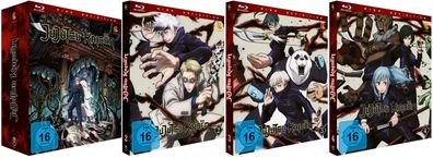 Jujutsu Kaisen - Staffel 1 - Vol.1-4 + Sammelschuber - Limited - Blu-Ray - NEU