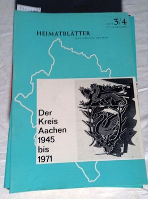 Konvolut 19 Hefte Heimatblätter des Kreises Aachen: Heft 1-4/1982, 3-4/1983