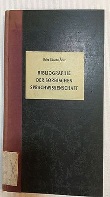 Bibliograhie der Sorbischen Sprachwissenschaft (Spisy Instituta za serbski ludospyt 2