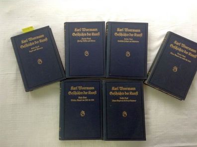 Geschichte der Kunst aller Zeiten und Völker. 6 Bände komplett (Band 1: Die Kunst der