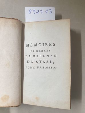 Mémoires De Madame La Baronne De Staal : Tome Premier :