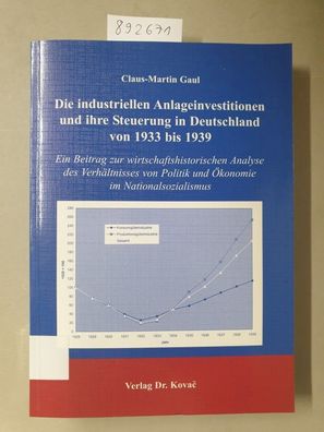 Die industriellen Anlageinvestitionen und ihre Steuerung in Deutschland von 1933 bis