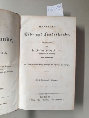 Handbuch der biblischen Alterthumskunde. 2 Bände :