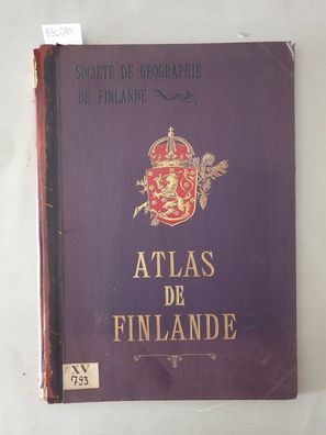 Atlas de Finlande 1899 : Französische Version :