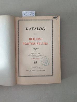 Katalog des Reichs-Postmuseums :