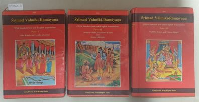 Srimad Valmiki-Ramayana : Part I - III : 3 Bände :