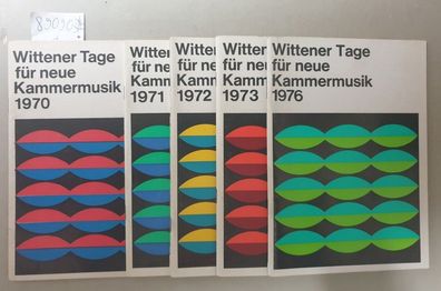 Wittener Tage für neue Kammermusik : (Konvolut von 4 Heften von 1970, 1971, 1972, 197