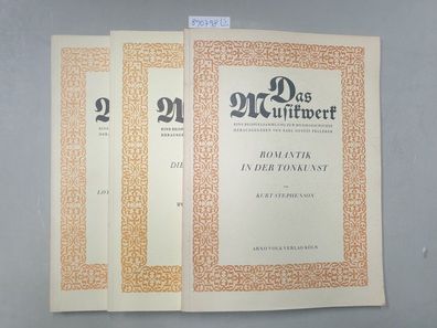 Das Musikwerk : Konvolut 3 Bände : Romantik in der Tonkunst / Die Programmmusik / Die