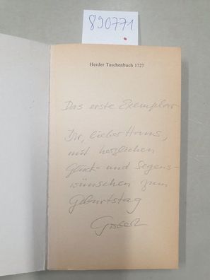 Eine katholische Jugend im Dritten Reich : Erinnerungen 1921 - 1947 : (signiert) :